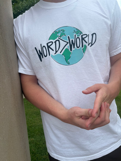 NEW! | “Word>World” T-SHIRT | WHITE