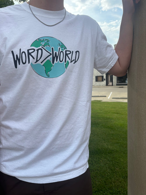 NEW! | “Word>World” T-SHIRT | WHITE