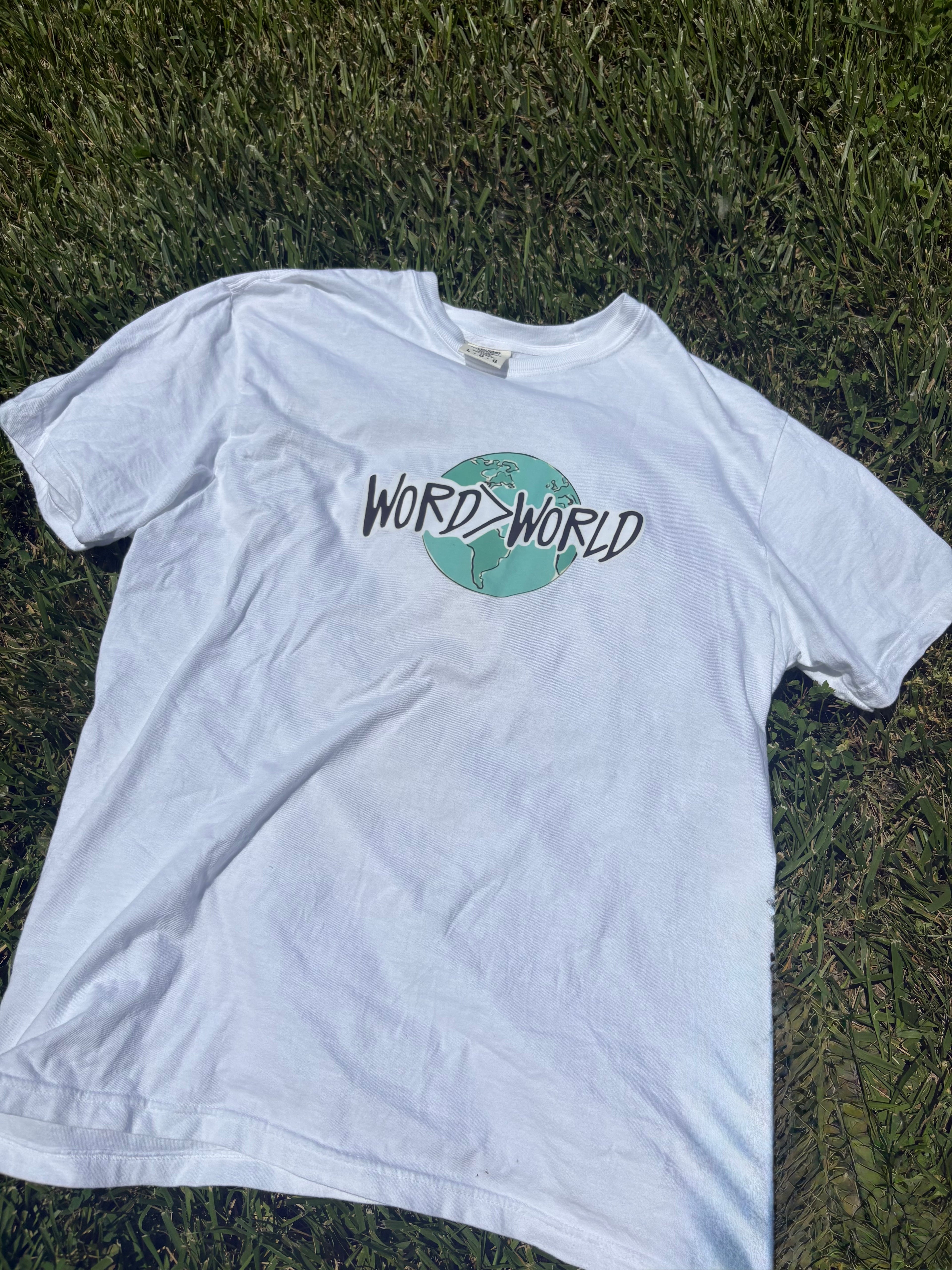 NEW! | “Word>World” T-SHIRT | WHITE