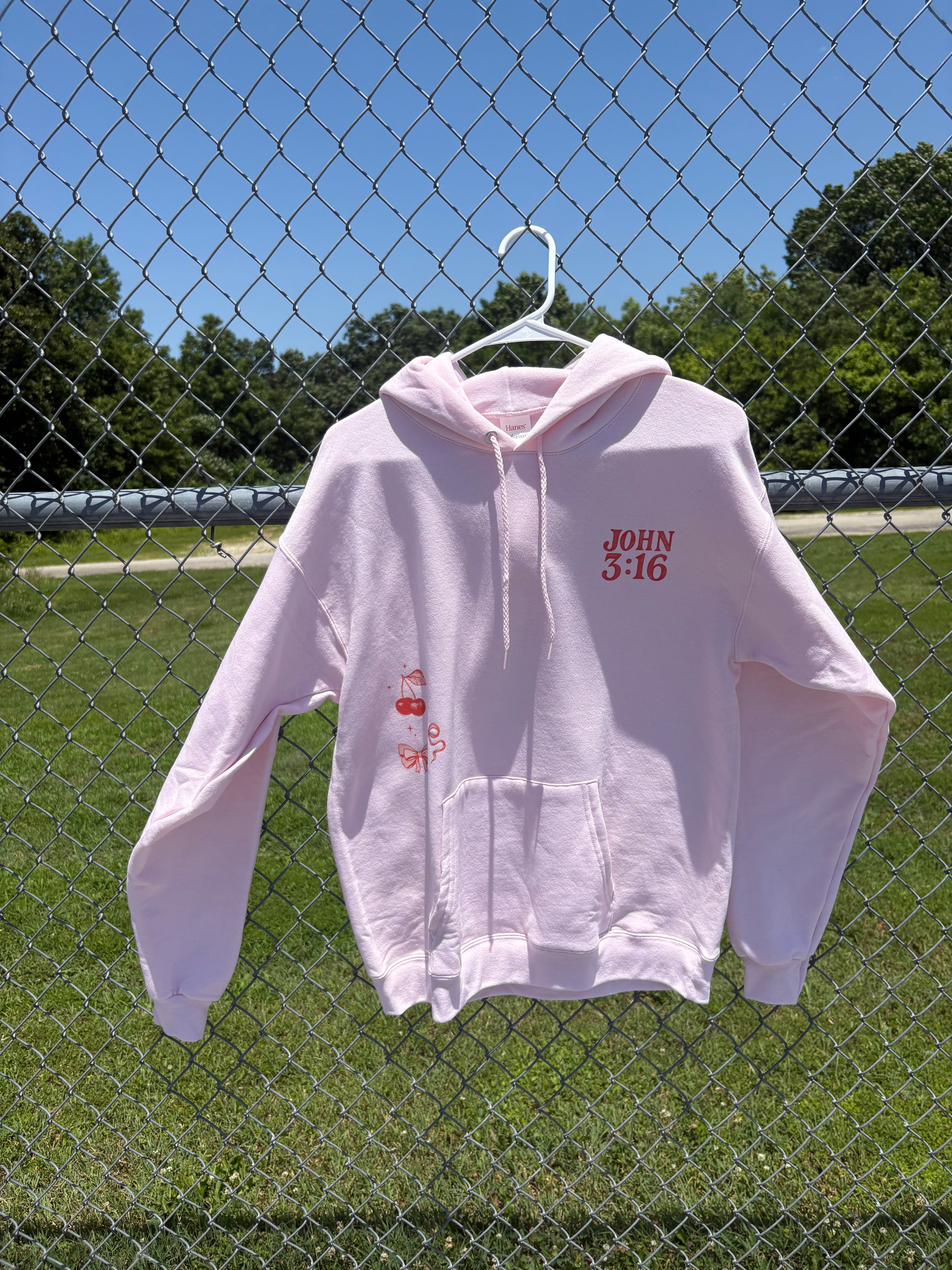 NEW! | “John 3:16” HOODIE | PINK